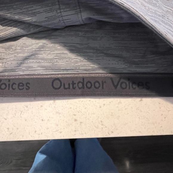 Outdoor Voices Techsweat Move Free Crop Top Sports Bra Gray Large - Picture 2 of 7